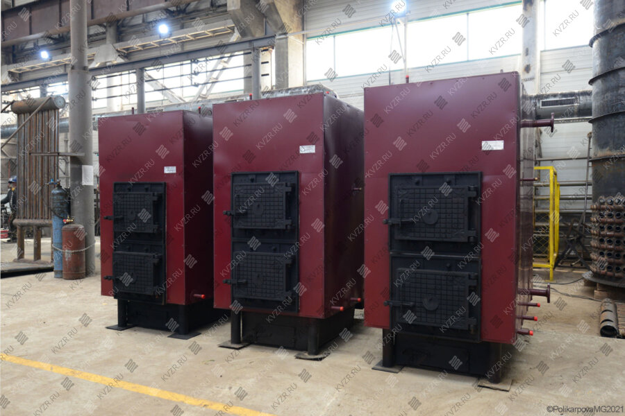 Промышленный котел для отопления на дровах